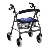 HELLHERO Easy Fit Seat Back Cover and Rollator Seat Back Cover Washable & Machine Washable and Seniors Floral