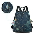 thumbnail image 5 of FORMRS Women's Travel Backpack Purse Anti-Theft Hidden Pockets Casual Shoulder Bag, Dark Star Map, 5 of 7