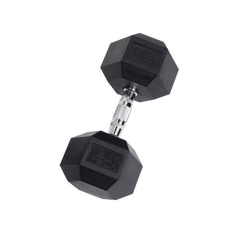 Rubber Coated Hex Dumbbell 70 lb