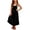 00-Black352, variant on WOYY Girls Sleeveless Pinafore Dress Casual Loose Pocket Long Overall Dress, Black, Sizes 5-14