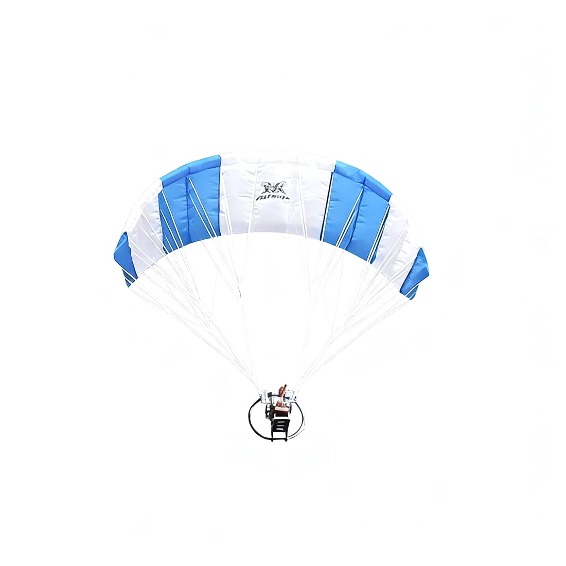 2.4G RC Electric Stunt Paraglider Model, Mini Paraglider with Stable High-Altitude Flight & Long Endurance, Foldable Glider for Outdoor Flying, Gift for Adult Beginners (Leaf1.28/Blue)