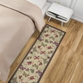 thumbnail image 5 of Ottomanson Non-Slip Hallway Runner Rug 20" x 59" Perfect for High Traffic Areas, Beige Butterfly, 5 of 8