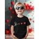 thumbnail image 1 of New Spring And Summer Casual Loose Fashion T-Shirt for Boys, Perfect for Valentine'S Day, Featuring a Trendy Cartoon Design with a Heart And Stick Figure, Ideal for Everyday Wear., 1 of 6