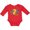 Red, variant on Inktastic Number Two Race Car Boys or Girls Long Sleeve Baby Bodysuit