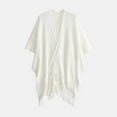 thumbnail image 6 of Gelikeya Shawl Wraps for Women, Cozy Lightweight Knitted Poncho Cape with Pockets, Warm for Fall Winter Travel, White, One Size, 6 of 6