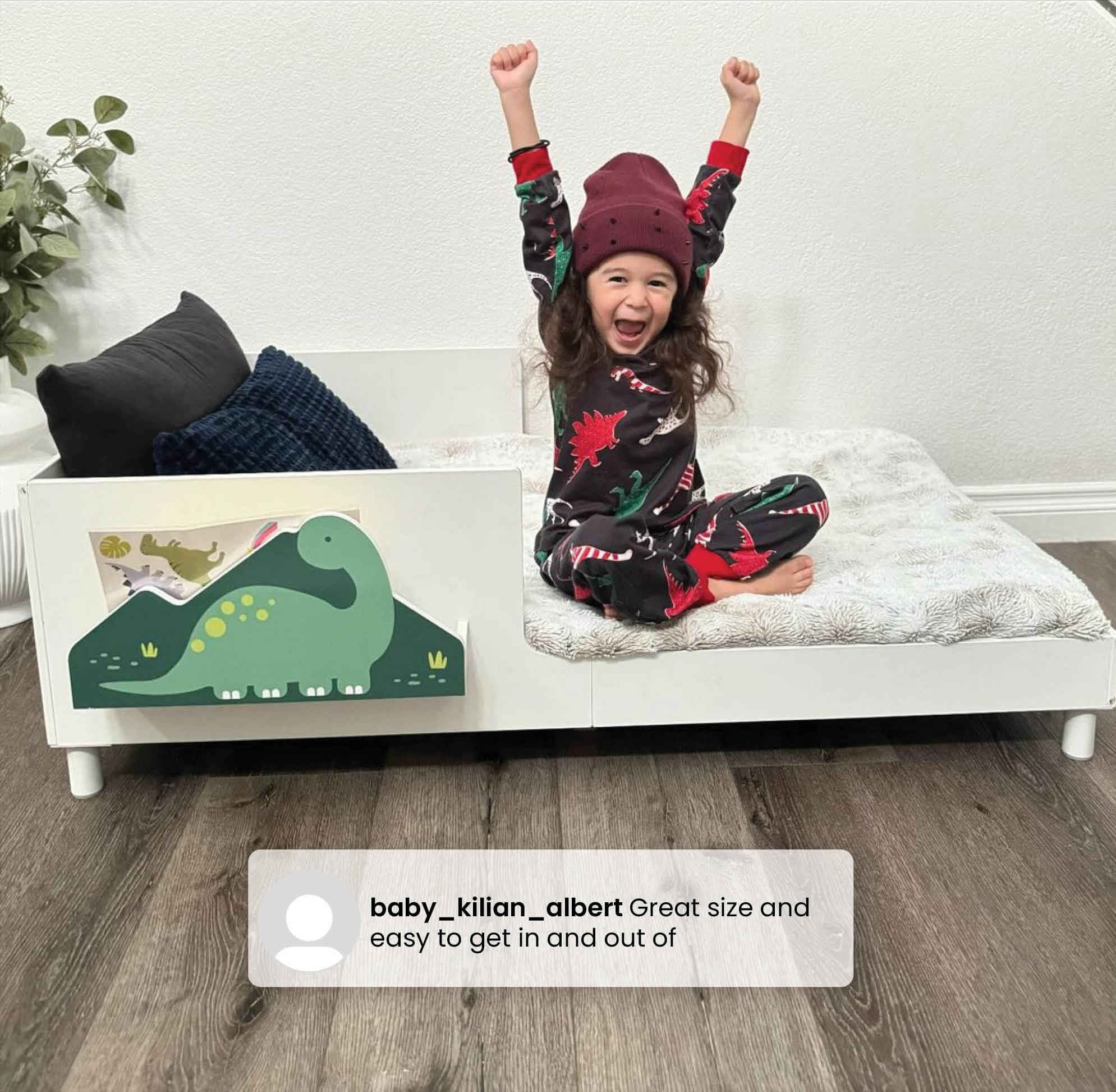 Delta Children Sleep N Store Toddler Bed with Interchangeable Shelf (Choose from Rainbow, Dinosaur or White Shelf), White