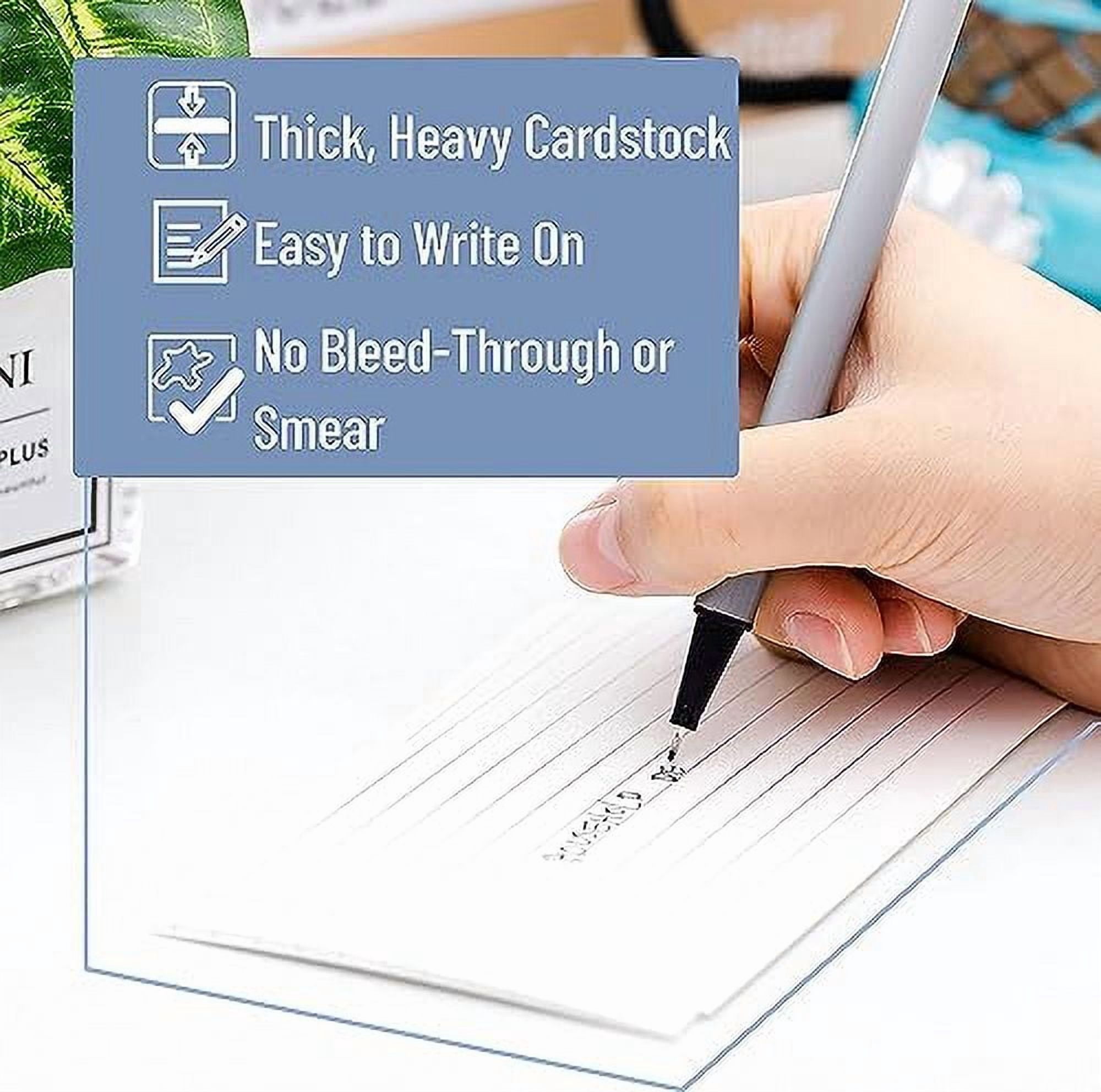 100 Pack of Bulk Wholesale 3"x5" Lined White Index Cards Containing 100 Index Cards Per Pack for Students, Teachers, Classrooms and Office - 10,000 Count 3"x5" Lined White Index Cards