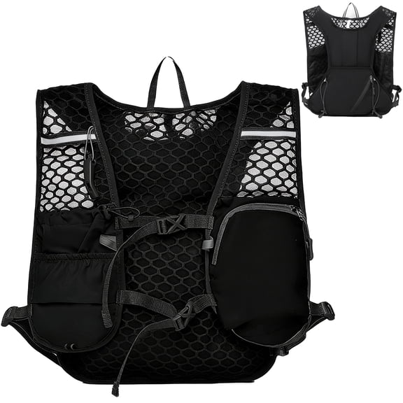 cyrico Running Vest for Women and Men, Lightweight 2L Running Hydration Vest, Breathable Running Water Vest with Adjustable Straps and Multiple Pockets for Marathon, Hiking, Cycling