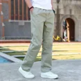 thumbnail image 5 of Pantalones cargo para hombre, pantalones de pesca negros, pantalones anchos, rectos, largos, ropa técnica, talla grande, estilo coreano, harajuku, emo, spandex, y2k, 5 of 5