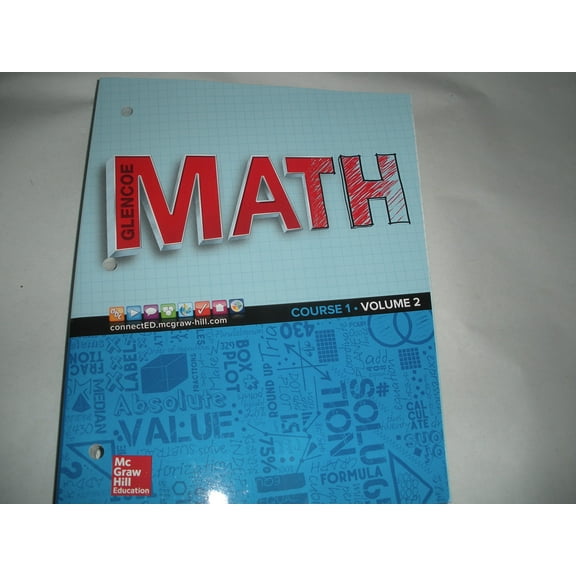 Glencoe Math 2016, Course 1 Student Edition, Volume 2, Grade 6, c. 2016