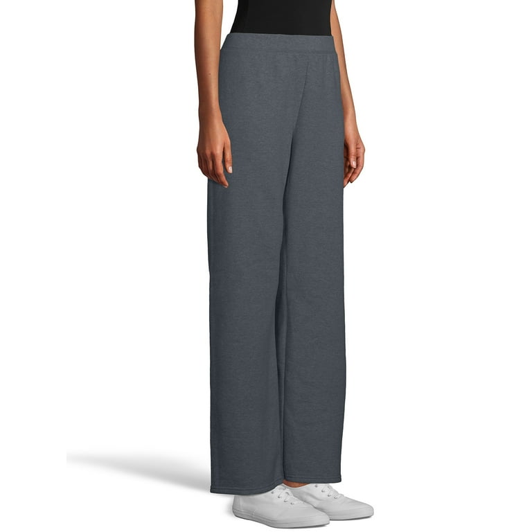 Hanes ComfortSoft EcoSmart Women's Open Bottom Fleece Sweatpants, Sizes  S-XXL and Petite 