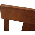 thumbnail image 5 of Moti Benedict 18" Farmhouse Solid Wood Dining Chair in Medium Brown (Set of 2), 5 of 6