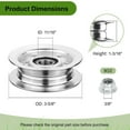 thumbnail image 2 of Idler Pulley for John Deere L120 L130 with 42" 48" Deck - Replaces GY20067 GY22172 GY20996 GY20050 GX20305, 2 of 6