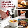 thumbnail image 5 of MK Windproof Inflatable Ducted Butane Fuel Cigar Lighter, zinc alloy gun-style design, with flame locking device, suitable for barbecuing, baking and outdoor use., 5 of 8
