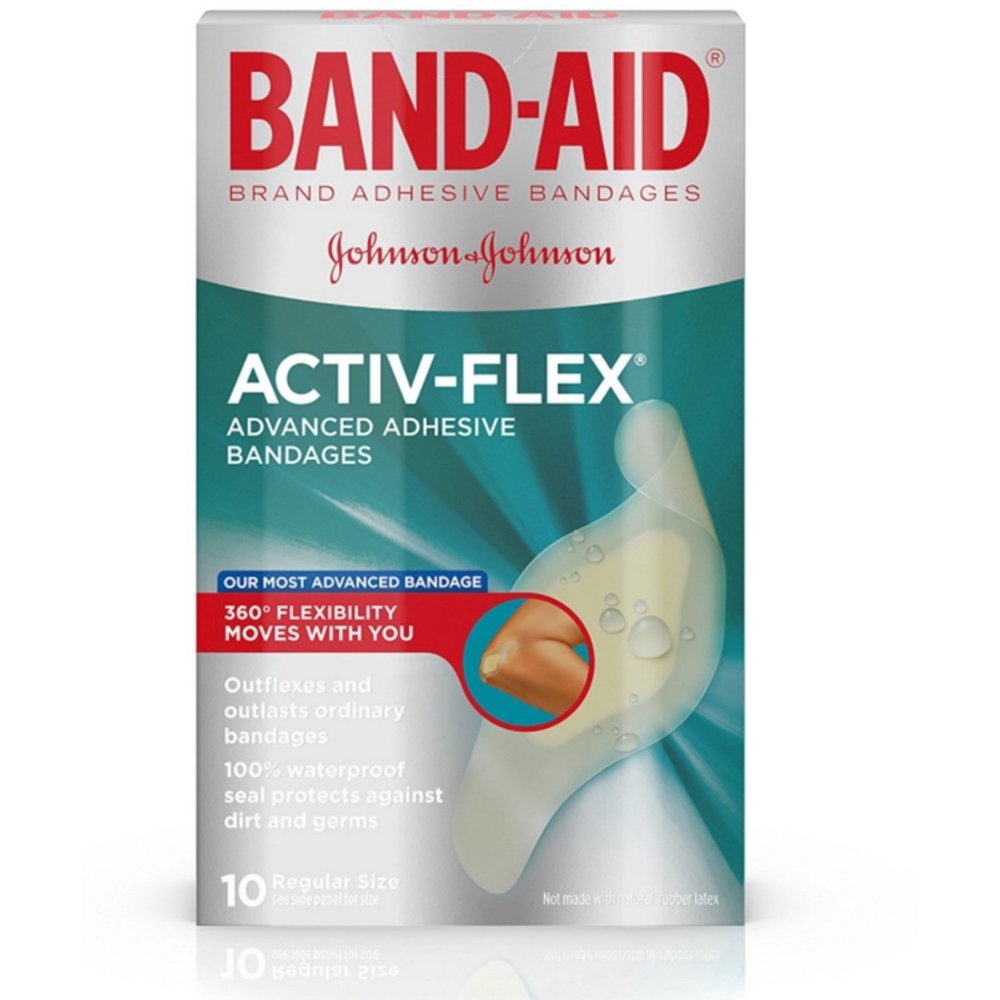 BandAid ActivFlex Adhesive Bandages, 10 Ct