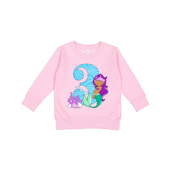 Inktastic Third Birthday Mermaid Toddler Sweatshirt