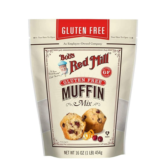 Bobs Red Mill Gluten Free Muffin Mix, 16 Oz (Pack Of 3) Packaging May Vary