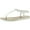 White Smooth, variant on Womens Kristi Ankle Summer Thong Sandals