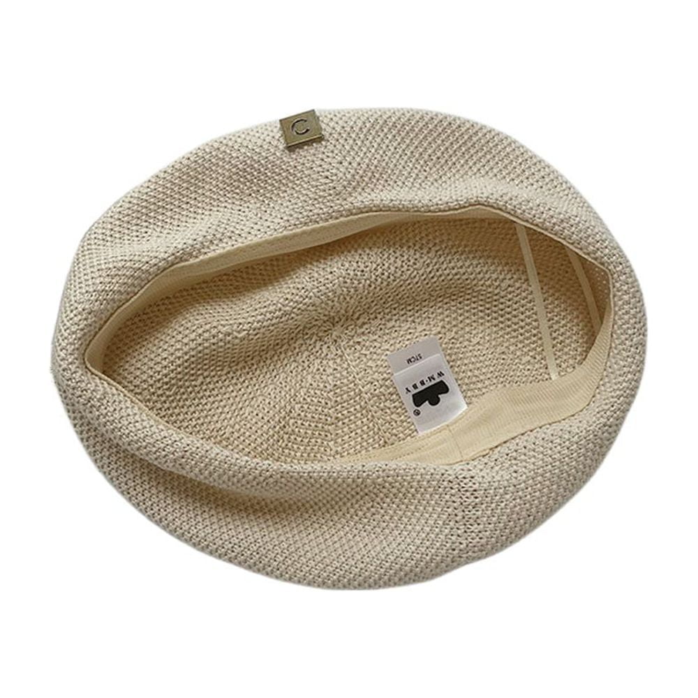 ZXM Women Cotton Crochet Slouchy Beanie Hat Handmade Knit Cutout