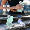 thumbnail image 3 of Phone Case for Samsung A32 5G Case Glitter Pink Glossy Sparkle, Soft Cute Samsung Galaxy A32 5G Case Clear Silicone Slim Cover Transparent Aesthetic (Samsung A32 5g, Green), 3 of 14