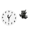 thumbnail image 1 of Reloj De Pared Con Sujetalibros De Bailarina De Ballet, Decoración Del Hogar, Reloj Silencioso Con Soporte Para Libros Para Cocina, Oficina Y Sala De Estar., 1 of 8