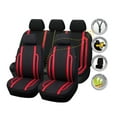 thumbnail image 3 of Universal Front&Rear Split Car Seat Covers Full Set For Car Truck SUV Van Sporty, 3 of 8