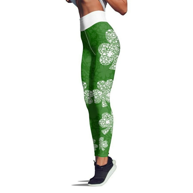 NKOOGH Pantalones De Mujer Para El Frio Plus Size Yoga Pants With Pockets  3X Good Running Pants Leggings Luck Pants Paddystripes Green for Yoga Print  Pilates Women'S Pants 