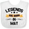 thumbnail image 3 of Inktastic legends are born in may Boys or Girls Baby Bib, 3 of 4