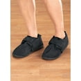 thumbnail image 3 of Diabetic Comfort Slippers, Adjustable House Shoes, Black, Men's Large, 3 of 11