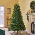 thumbnail image 2 of GDF Studio 7 Foot Noble Fir Pre Lit/Unlit Hinged Artificial Christmas Tree, Unlit, 2 of 7