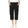 thumbnail image 4 of DXOUPM Girls Pants Summer Casual Loose Straight Trousers with Adjustable Drawstring Hem, 4 of 4