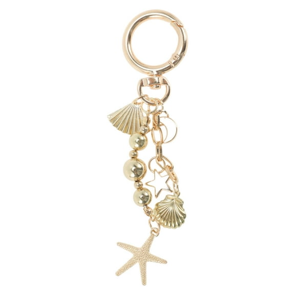 Unique Bargains 1 Pc Stylish Starfish Handbag Charm Bag Accessories 4.65″ Gold Tone