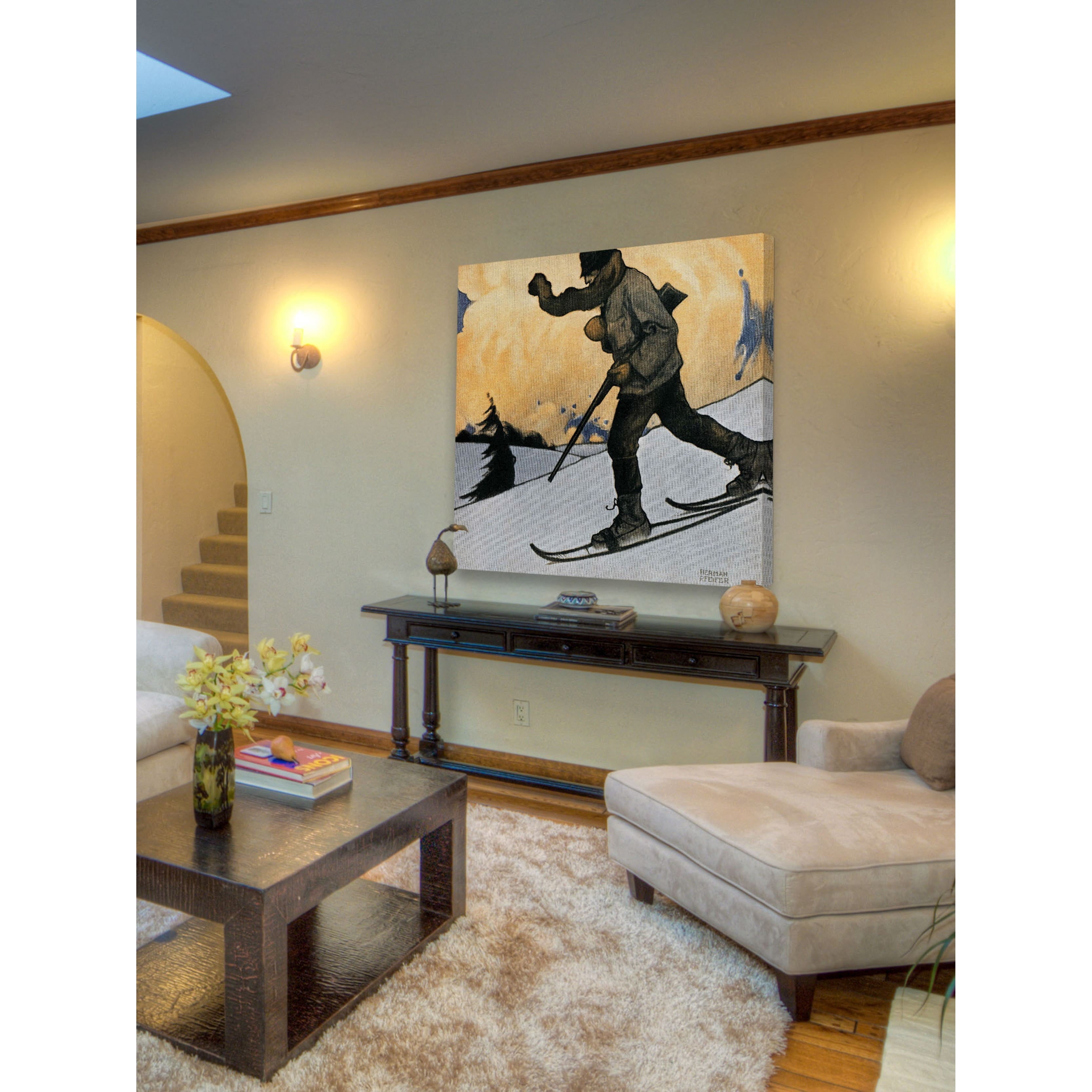 Marmont Hill Snowshod Hunter Print on Wrapped Canvas