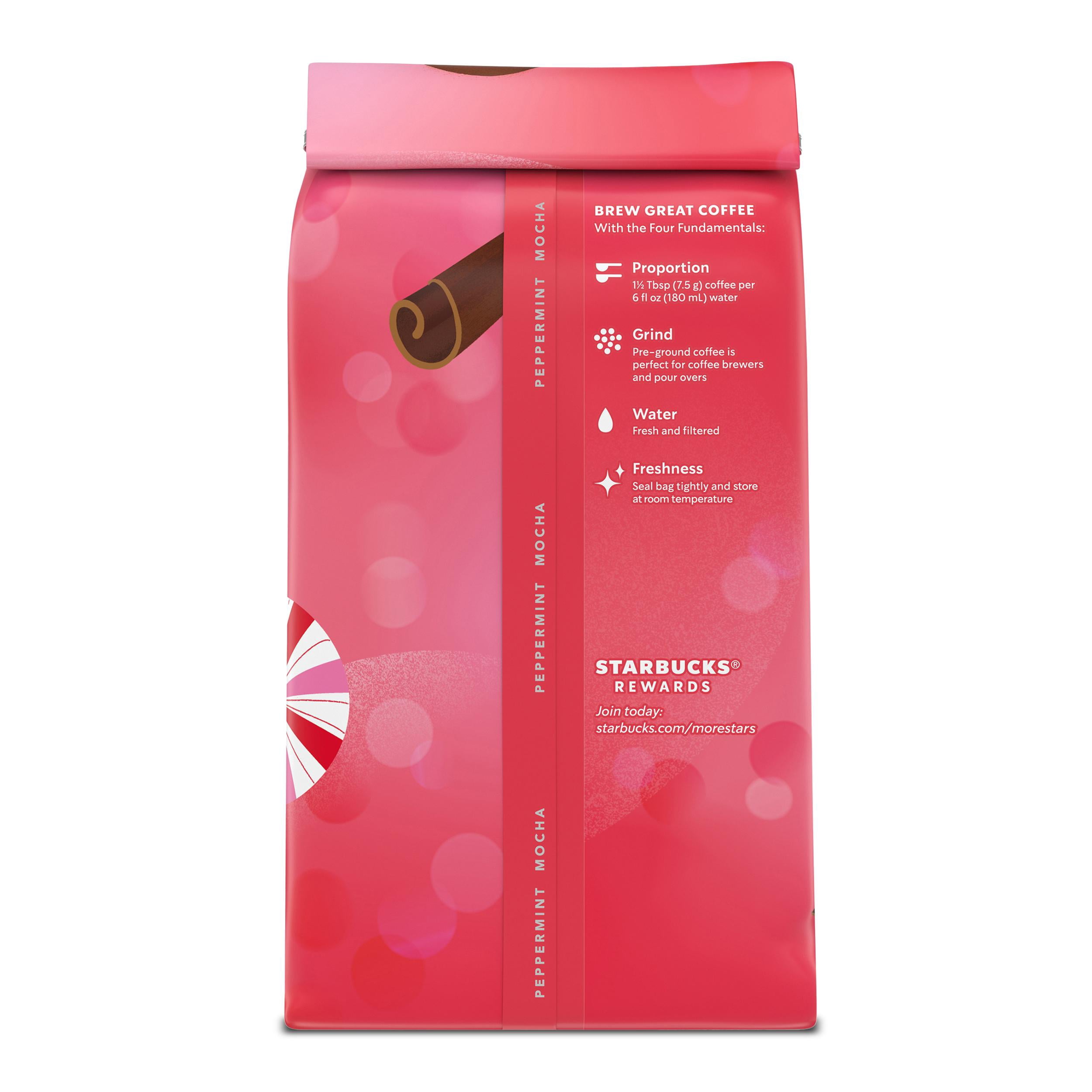 Starbucks Hazelnut Cocoa Flavored 100% Arabica Ground Coffee, Medium Roast, Naturally Flavored, Limited Edition, 11 oz