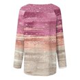 thumbnail image 5 of FAIWAD Tuniques à Manches Longues pour Femmes Col Rond Imprimé Tendance Grande Taille Chandail, 5 of 5