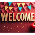 thumbnail image 4 of Welcome Party Banner Colorful Hearts Stars Backdrop Background Decorations Home Event Photography Props Party Supplies, 4 of 4