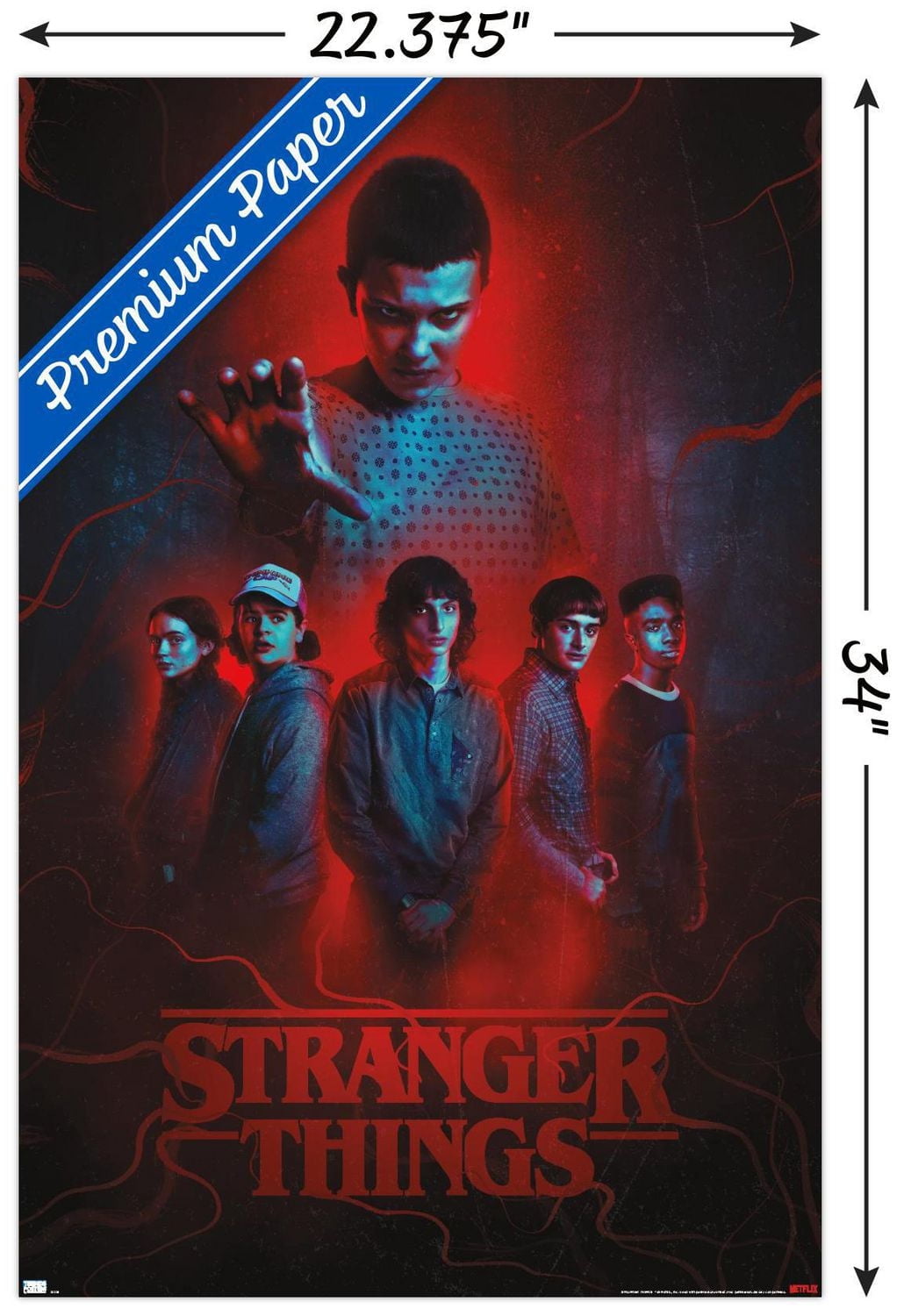 Netflix Stranger Things: Season 4 - Group Wall Poster, 22.375" x 34"