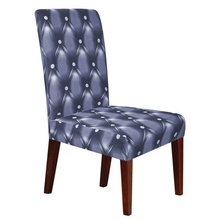 Soft Spandex Stretchy Removable Washable Seat Protector Short Dining Room Chair Slipcovers Gy1