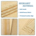 thumbnail image 6 of Yesfashion Faux Linen Textured Curtains, Farmhouse Rod Pocket Natural Thick Fabric Tier Curtains for Kitchen Bathroom, Set of 2, 6 of 8
