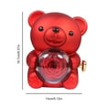 thumbnail image 4 of Bear Abrazo Regalos Rosa Eternos Elegantes Con Regalo para El Día La Madres () Rojo, 4 of 7