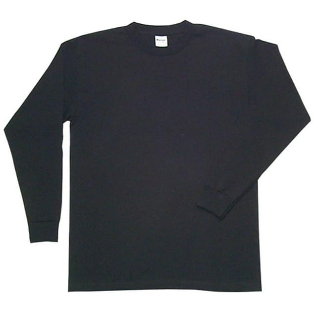 T-Shirt à Manches Longues pour Hommes - Noir, Grand
