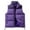 Purple, variant on ZVNAΖH Men's Lightweight Packable Insulated Puffer Vest Outerwear, Warm Winter Sleeveless Jacket for Golf Running