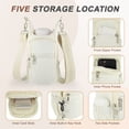 thumbnail image 3 of Unique Bargains Water Bottle Carrier Bag Water Bottle Holder with Adjustable Strap for Hiking Cycling Beige, 3 of 7
