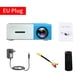 thumbnail image 1 of Proyector LED 1080P Proyector LED Home Theater TV Computadora Cámara Dispositivo de proyección, Azul blanco, Enchufe de la UE seitruly EL001581-03, 1 of 2