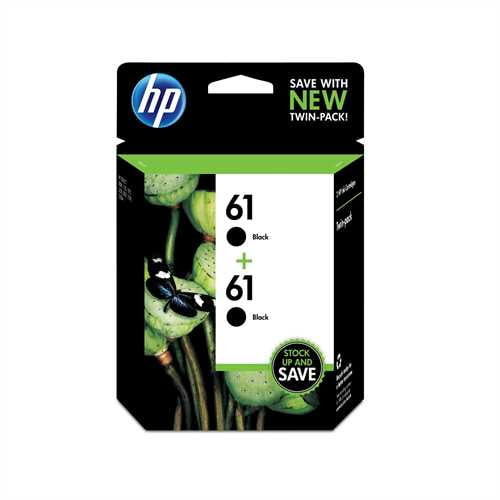 HP 61 Black Original Ink Cartridge, 2Pack (SM599FN)