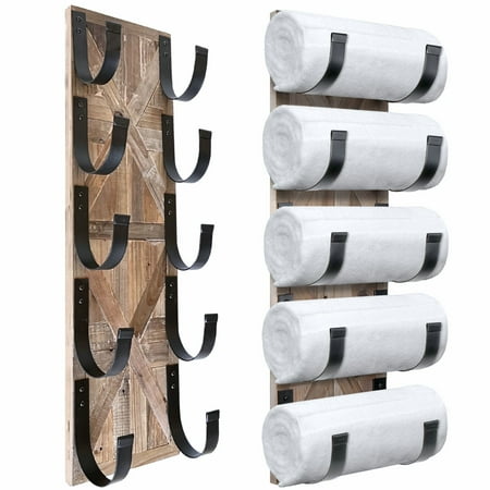 Autumn Alley Rustic Farmhouse Towel Rack Stunning Barn Wood Bathroom Wall Decor