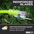 thumbnail image 6 of Iron Forge Cable Weatherproof 15 Ft Outdoor Extension Cord - 16/3 SJTW 13 Amp Heavy Duty Neon Green High Visibility Cable with 3 Prong - Lighted End, 6 of 6