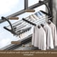 thumbnail image 1 of Barandilla antirrobo para ventanas, gancho para ventanas, tendedero para ventanas, tendedero para ventanas, tendedero colgante para alféizar de ventanas de balcones, tendedero plegable, 1 of 1