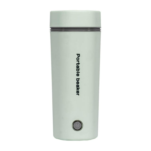 Milaget Electric Car Kettle Cup Shut Off Portable Winter Kettle for Travel Green