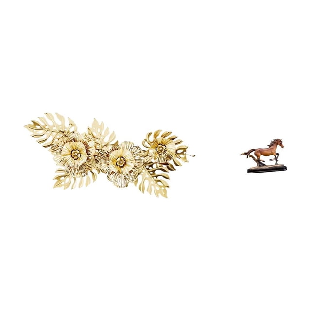 Figura decorativa de pared de metal con forma de caballo, colgante coleccionable de hierro y resina, regalo decorativo creativo, ideal para dormitorio